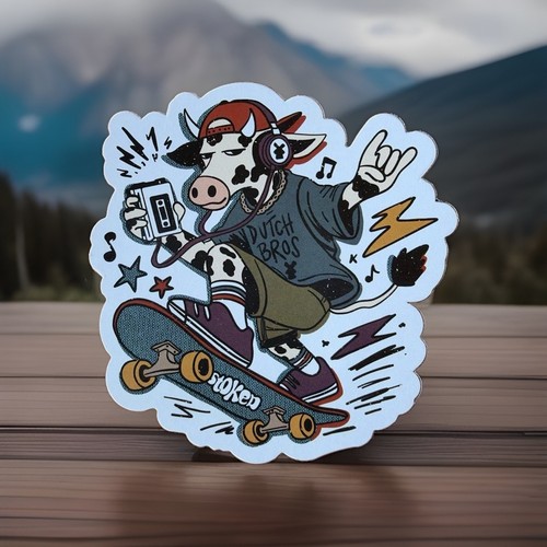 Dutch bros coffee sticker - dutch, oct