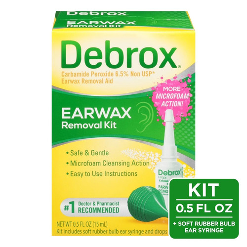 Debrox earwax removal kit - removal,