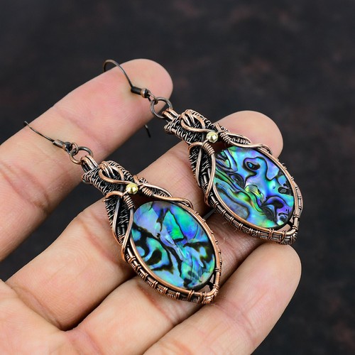 Abalone shell copper valentine - abalone,